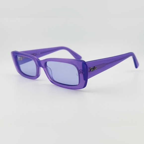 Ray-Ban Teru Bio Based Sunglasses RB4425 Transparent Purple Frame Violet Lenses main image 12